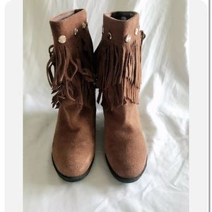 Wedge Winter Booties, women size 5